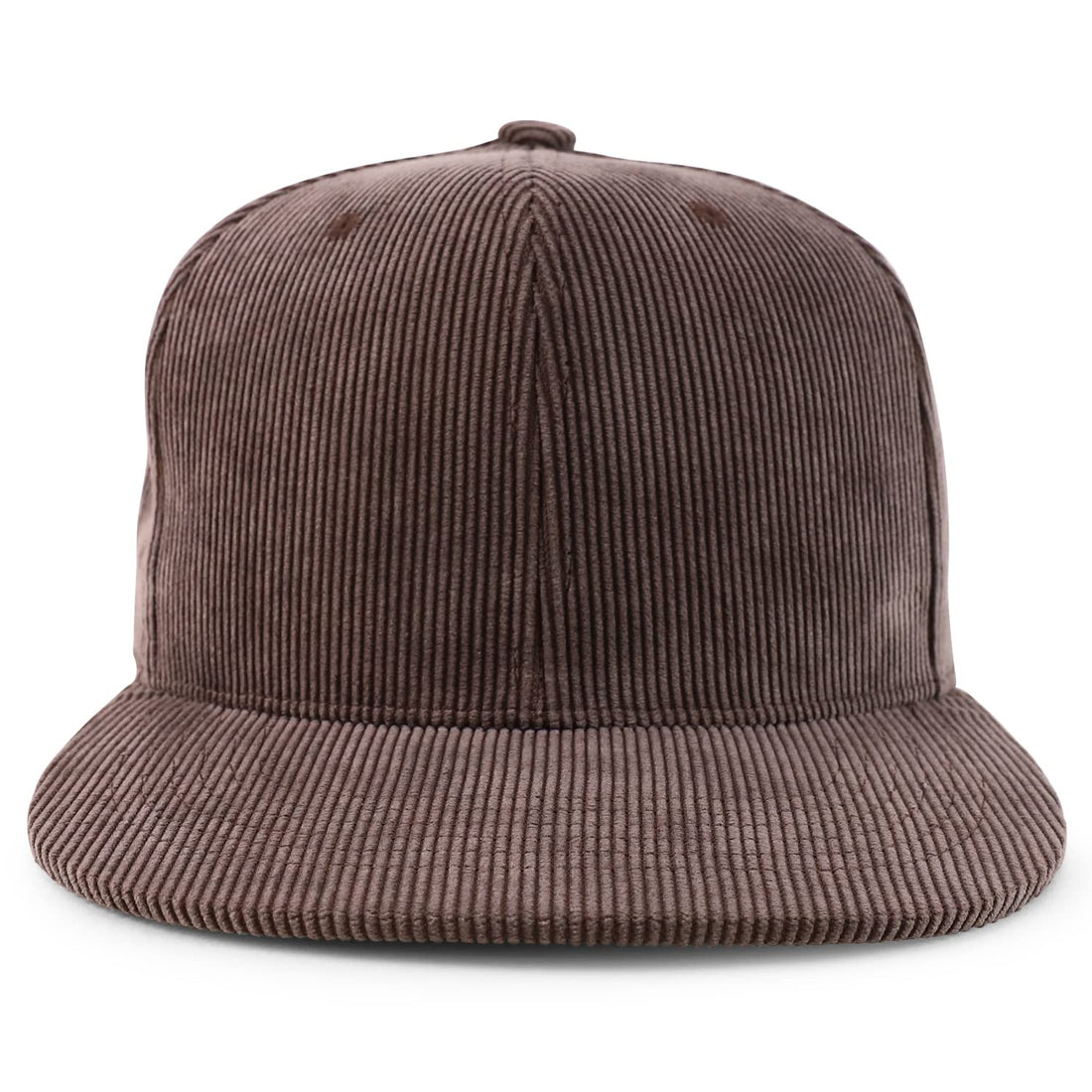 Trendy Apparel Shop High Profile Structured Woven Corduroy Plain Snapback Cap