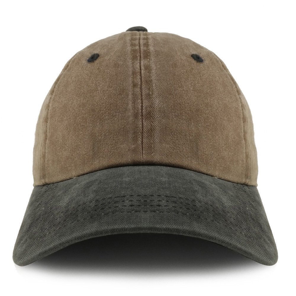 Trendy Apparel Shop Plain Pigment Dyed Cotton Twill Unstructured Dad Hat