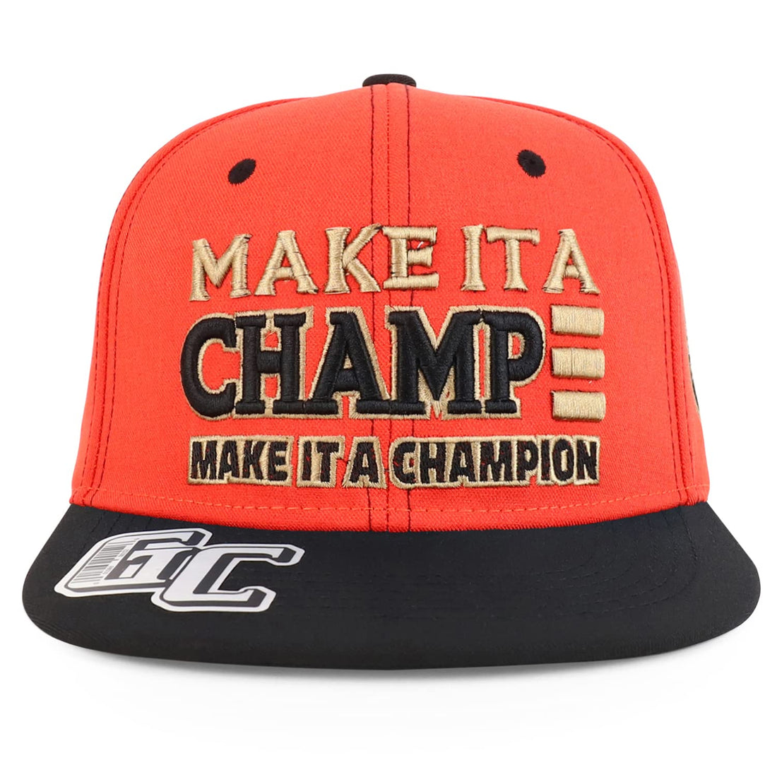 Trendy Apparel Shop 3D Champion Embroidered Flatbill Snapback Cap