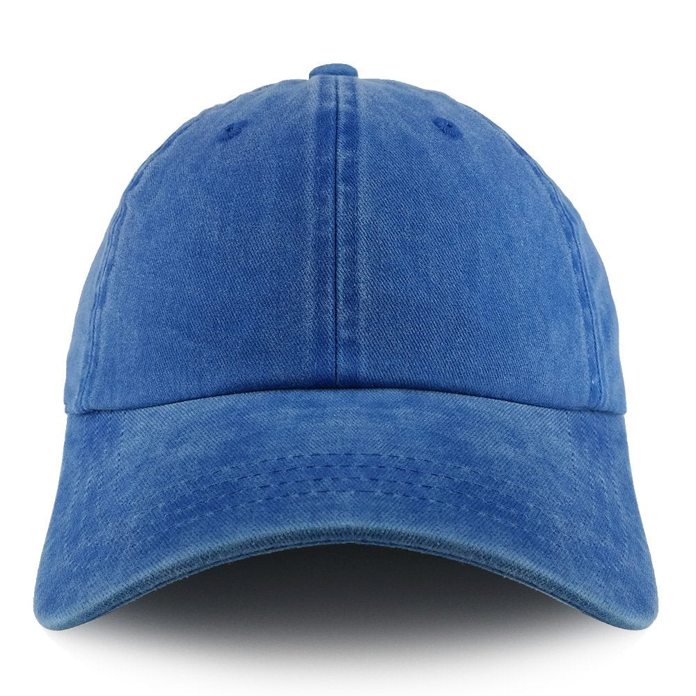 Trendy Apparel Shop Plain Pigment Dyed Cotton Twill Unstructured Dad Hat