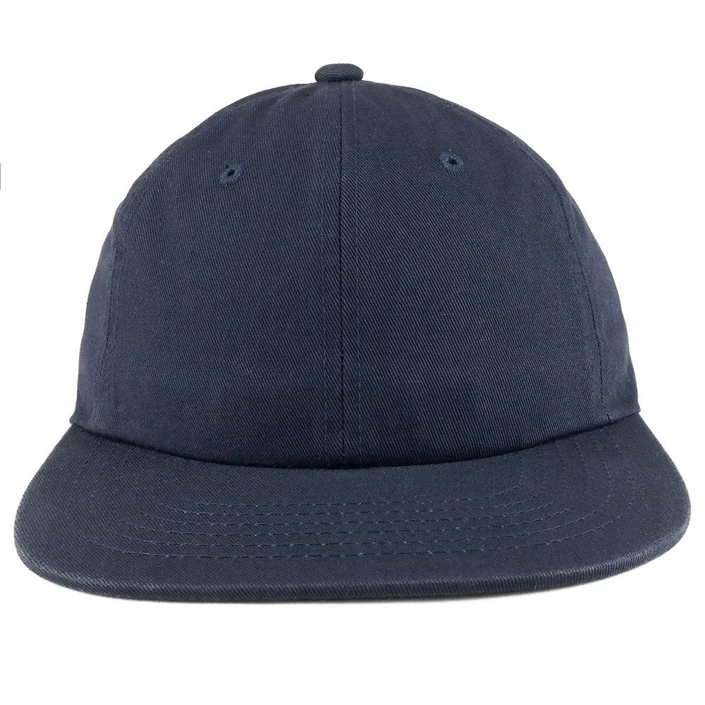 Trendy Apparel Shop Low Profile Plain Unstructured Crown Flatbill Snapback Cap