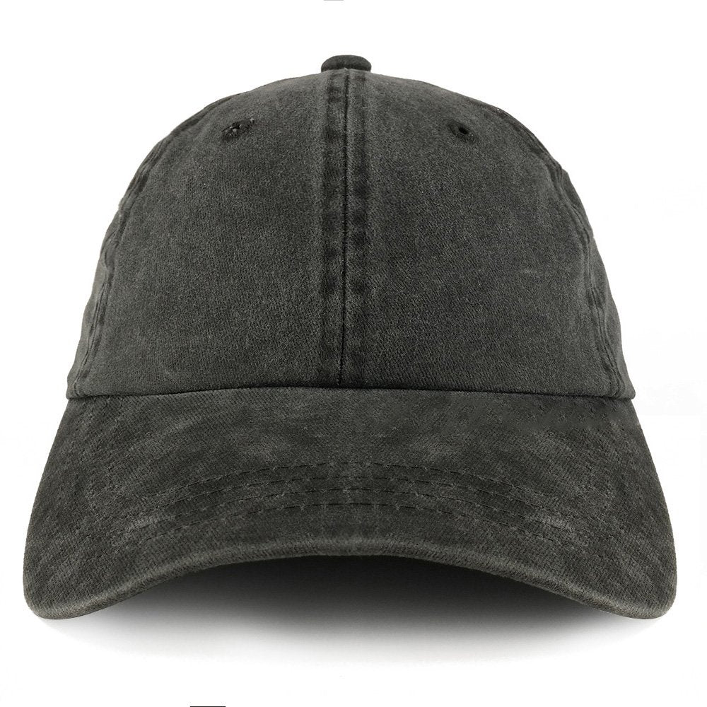 Trendy Apparel Shop Plain Pigment Dyed Cotton Twill Unstructured Dad Hat