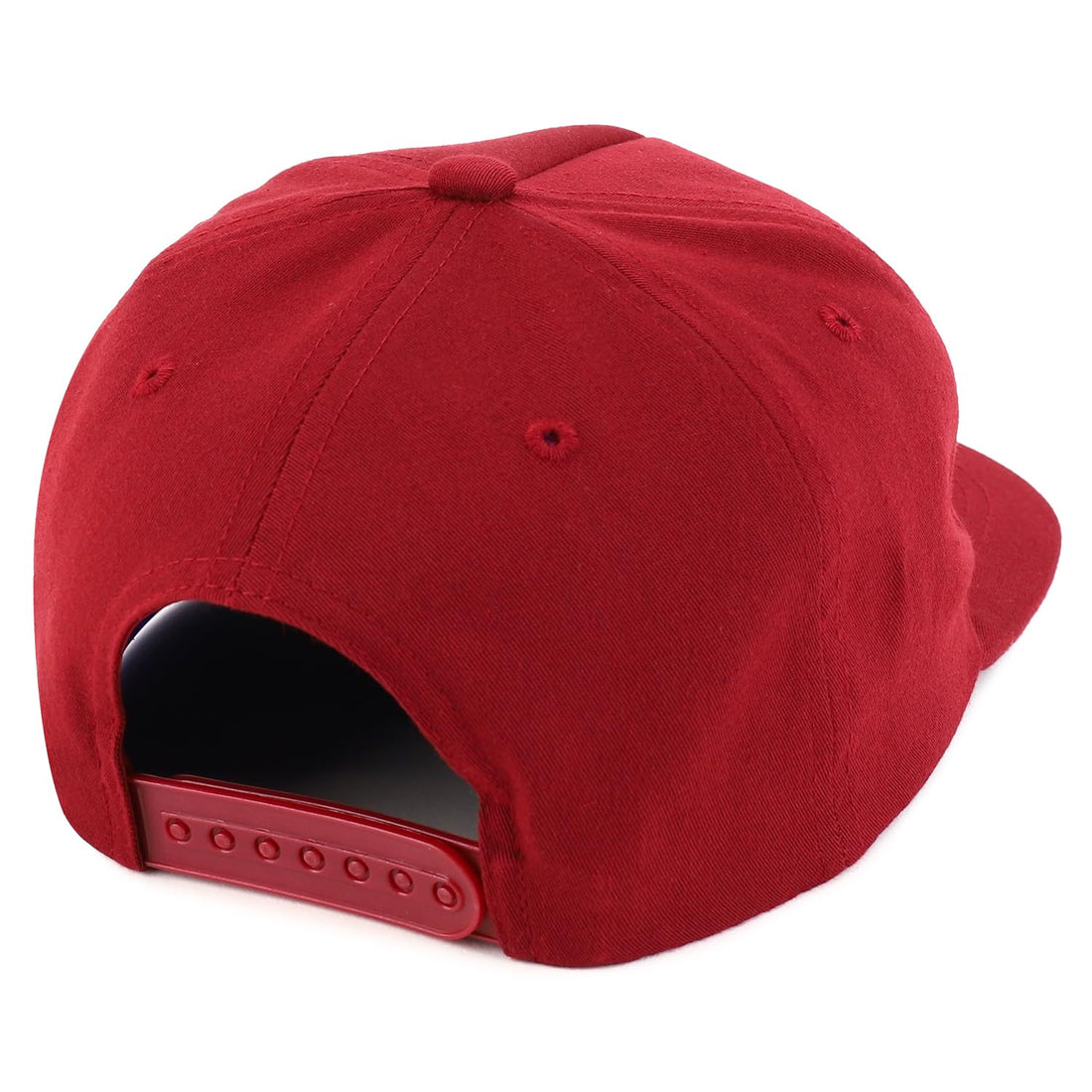 Trendy Apparel Shop Plain Unstructured Soft 5 Panel Round Flat Bill Snapback Cap