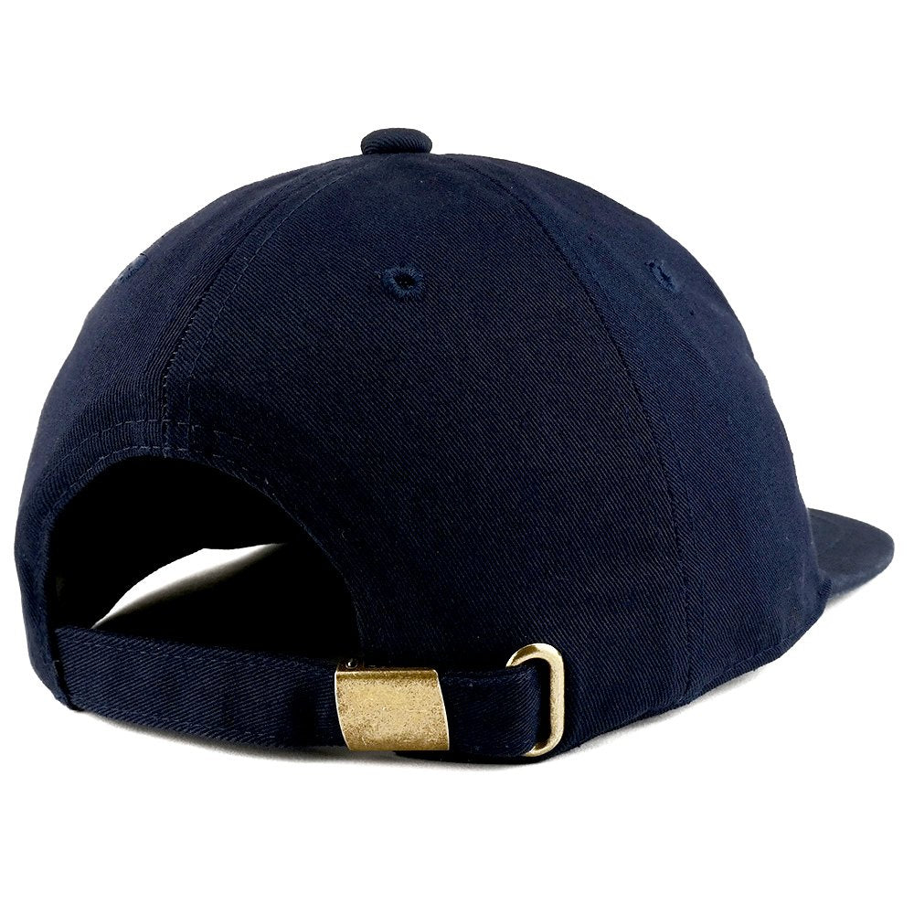 Trendy Apparel Shop Low Profile Plain Unstructured Crown Flatbill Snapback Cap