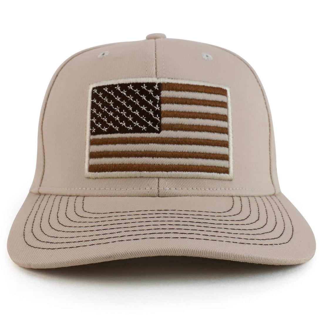 Trendy Apparel Shop 3D USA Flag Embroidered Structured Snapback Baseball Cap