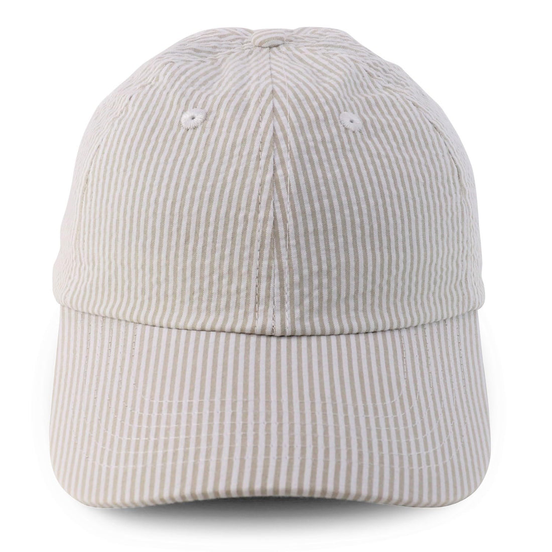 Trendy Apparel Shop Lightweight Unstructured Cotton Seersucker Baseball Cap