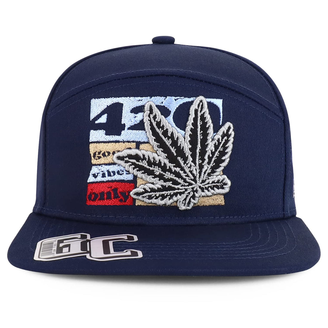 Trendy Apparel Shop 420 Good Vibes Only Embroidered Flatbill Snapback Cap