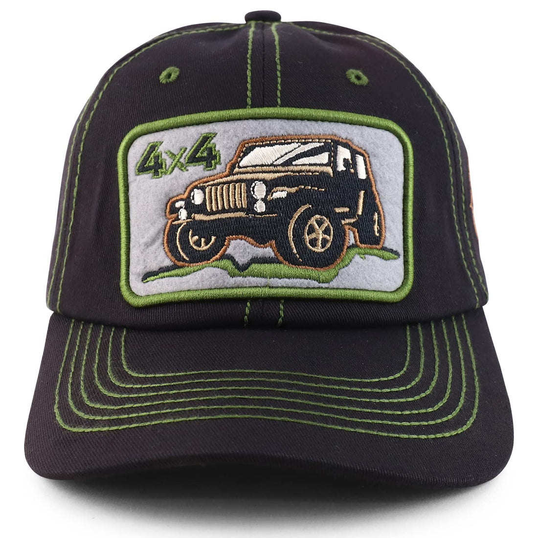 Trendy Apparel Shop 4 X 4 Off Road Truck Embroidered Baseball Cap