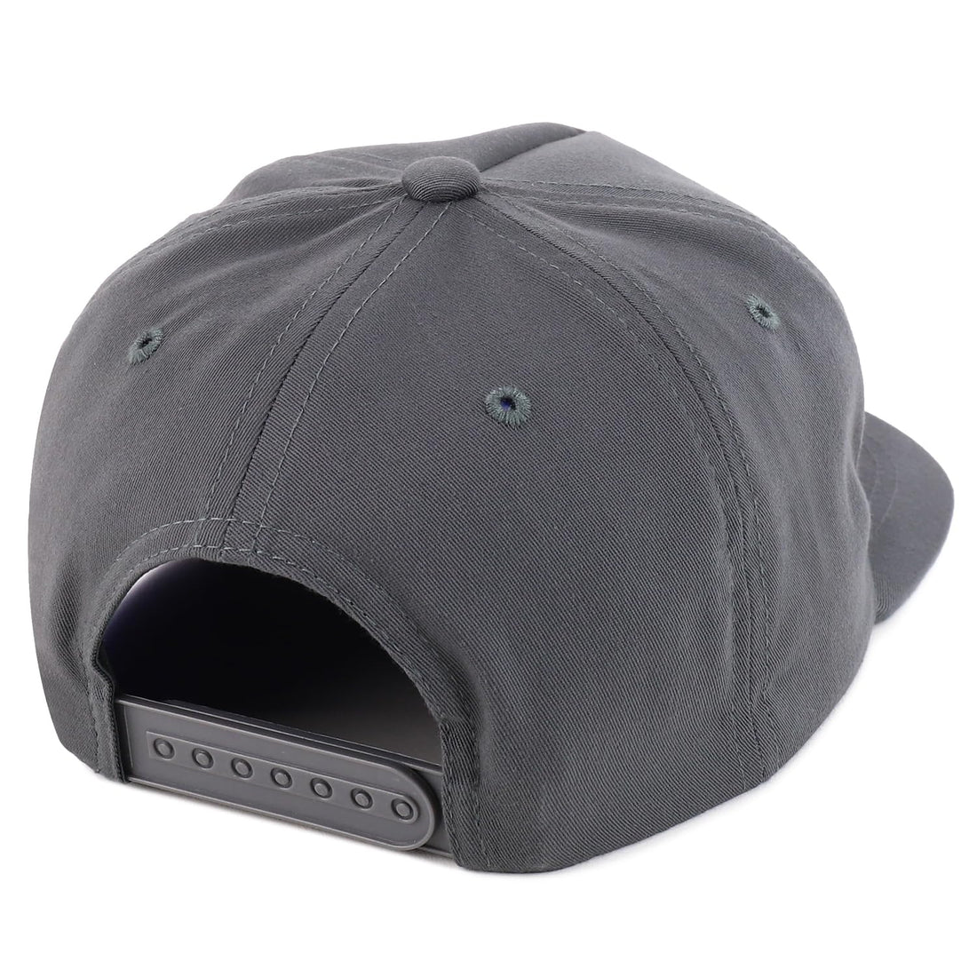 Trendy Apparel Shop Plain Unstructured Soft 5 Panel Round Flat Bill Snapback Cap