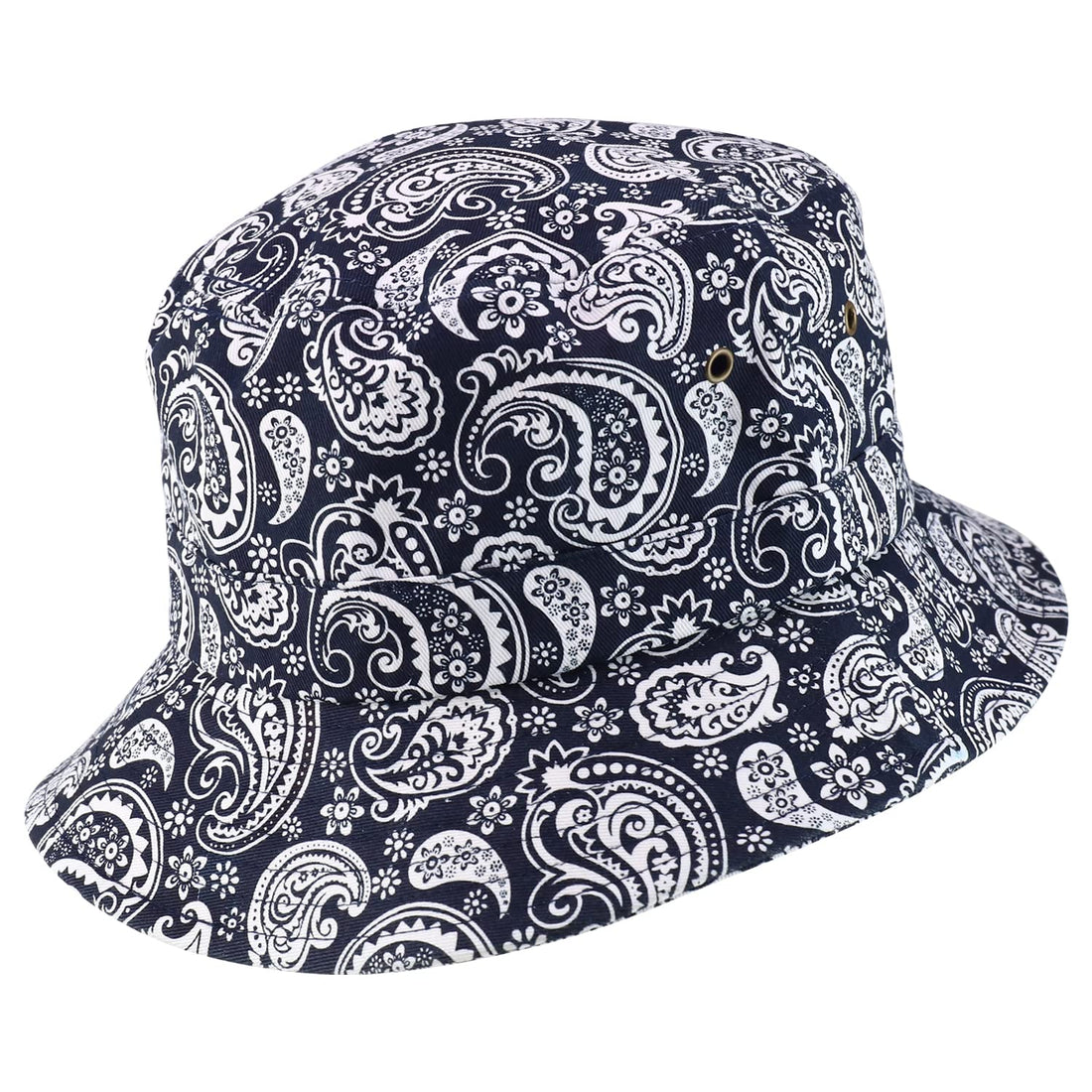 Trendy Apparel Shop XXL Oversized Relaxed Paisley Bandana Print Bucket Hat