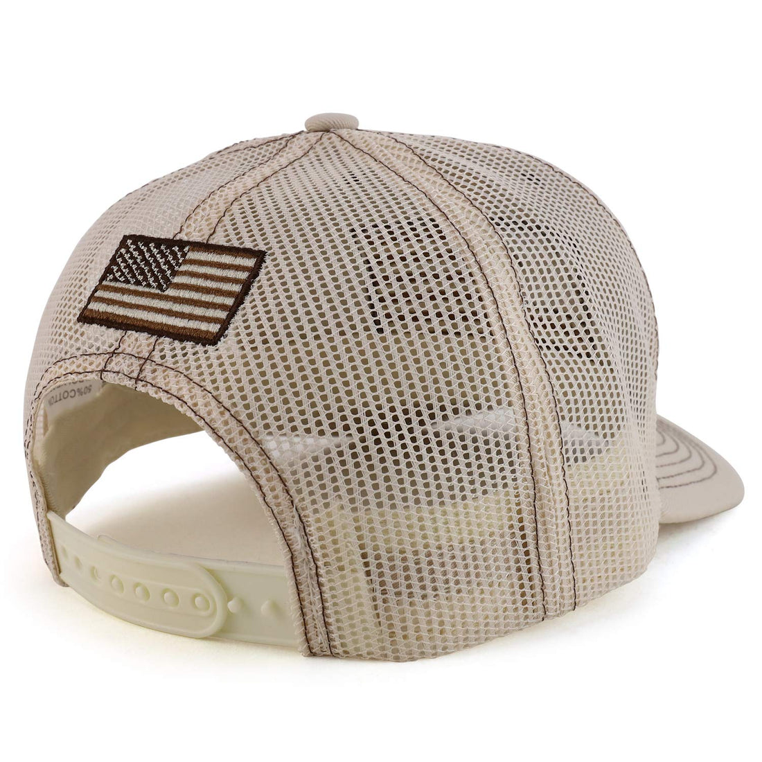 Trendy Apparel Shop 3D USA Flag Embroidered Structured Snapback Mesh Back Cap