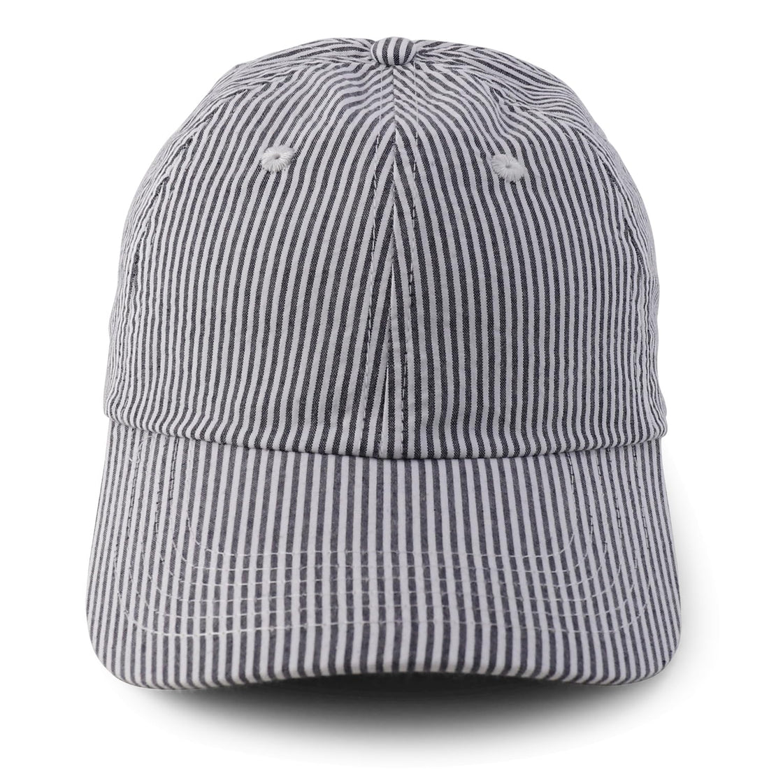 Trendy Apparel Shop Lightweight Unstructured Cotton Seersucker Baseball Cap