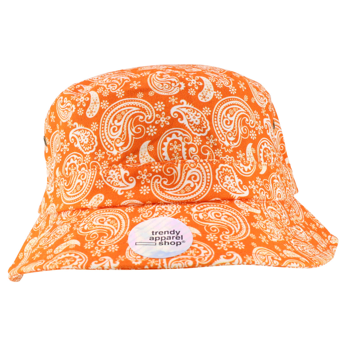 Trendy Apparel Shop XXL Oversized Relaxed Paisley Bandana Print Bucket Hat