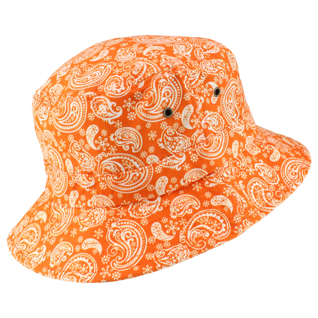 Trendy Apparel Shop XXL Oversized Relaxed Paisley Bandana Print Bucket Hat