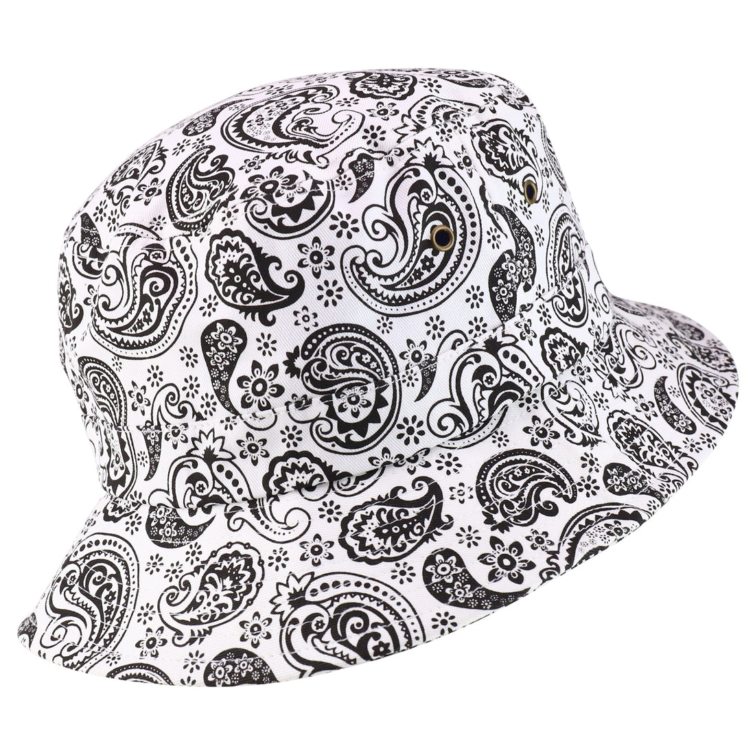 Trendy Apparel Shop XXL Oversized Relaxed Paisley Bandana Print Bucket Hat