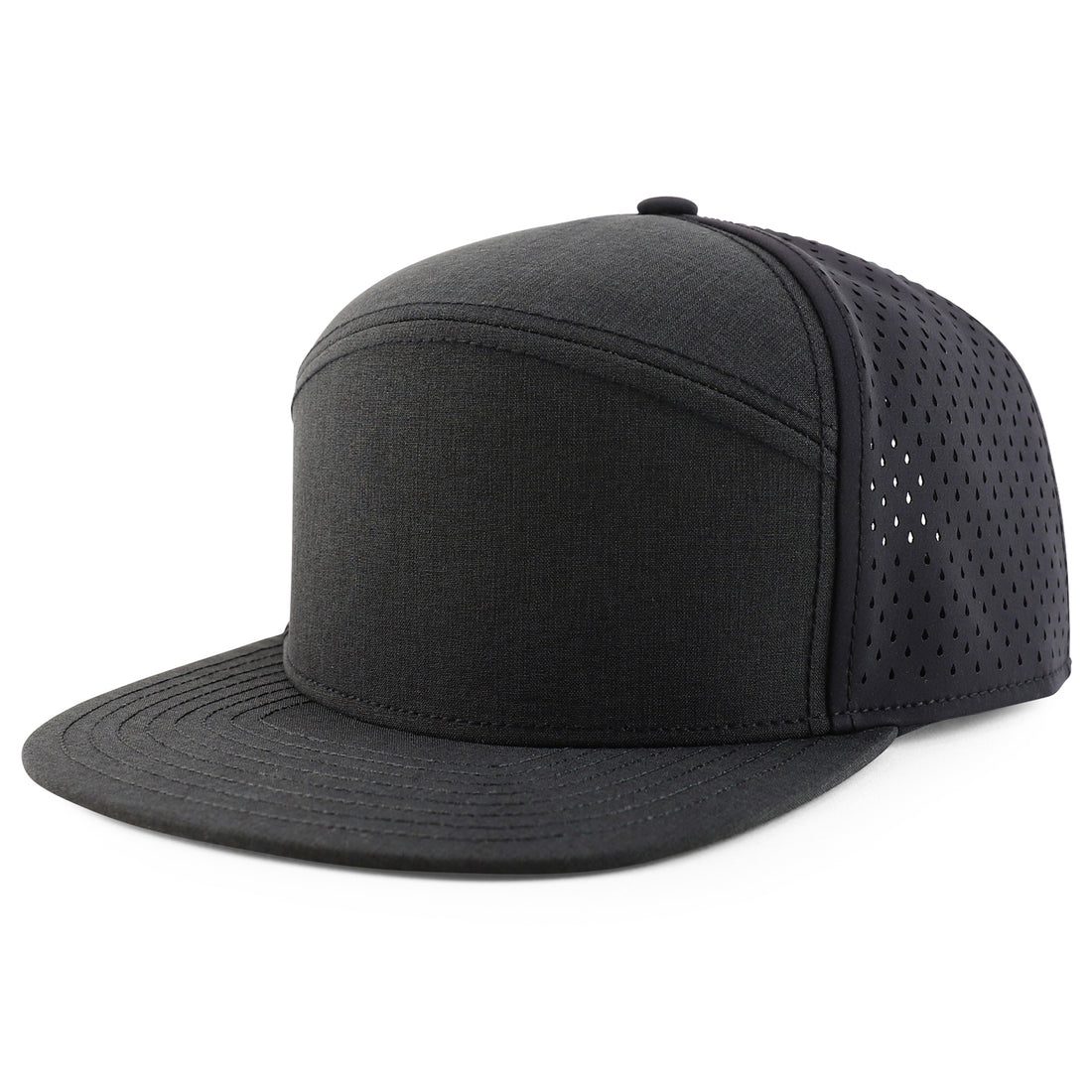 Trendy Apparel Shop Oversize XXL 6 Panel Camper Style Performance Snapback Cap