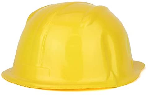 Trendy Apparel Shop Kid's Toy Plastic Construction Helmet Costume Hat - Yellow