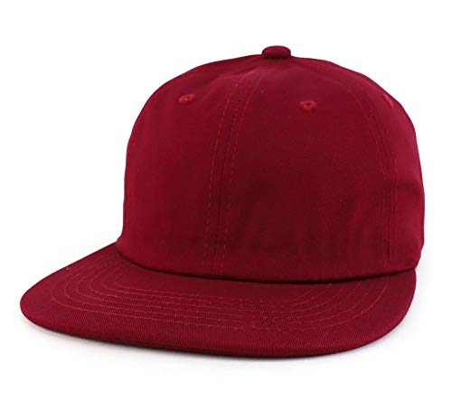 Trendy Apparel Shop Plain Casual Solid Color Low Profile Cotton Snapback Cap