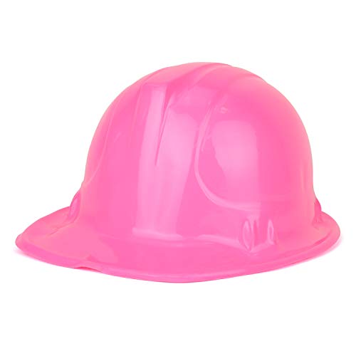 Trendy Apparel Shop Adult Toy Construction Plastic Helmet Costume Cap - Pink