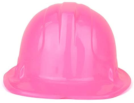 Trendy Apparel Shop Adult Toy Construction Plastic Helmet Costume Cap - Pink