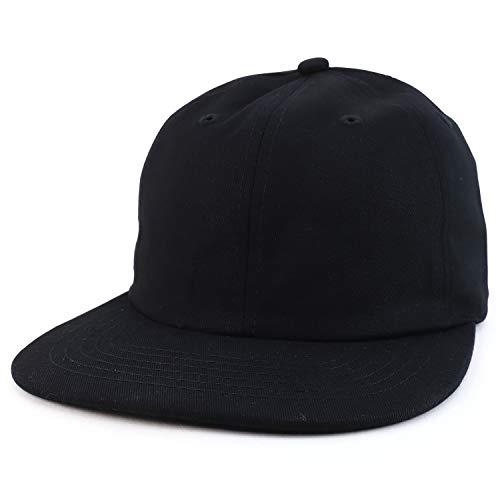 Trendy Apparel Shop Plain Casual Solid Color Low Profile Cotton Snapback Cap