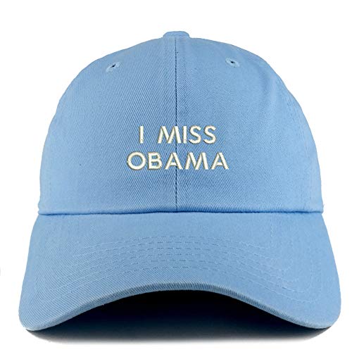 Trendy Apparel Shop I Miss Obama Solid Adjustable Unstructured Dad Hat