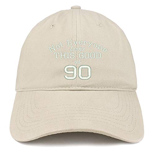 Trendy Apparel Shop 90 Embroidered Soft Crown 100% Brushed Cotton Cap