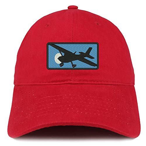 Trendy Apparel Shop Cessna Airplane Embroidered Unstructured Cotton Dad Hat