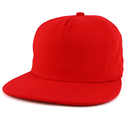 CLAPE Vintage Snapback Hat Flat Bill Baseball Cap Unstructured