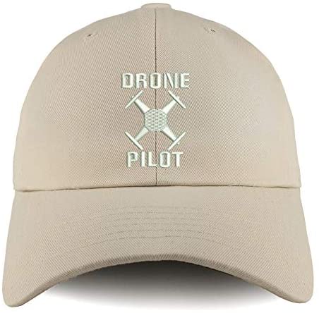 Trendy Apparel Shop Drone Operator Pilot Embroidered Low Profile Soft Cotton Dad Hat Cap