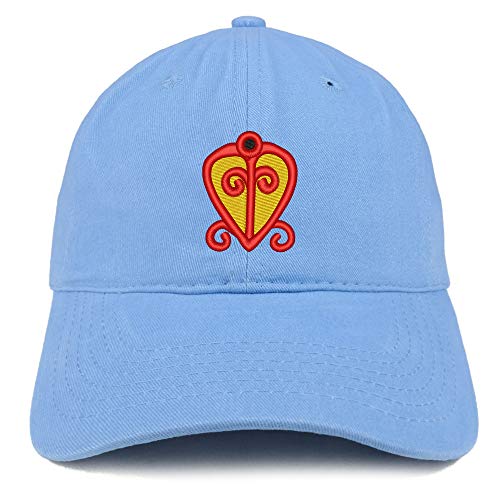 Trendy Apparel Shop Adinkra Power of Love Soft Crown 100% Brushed Cotton Cap