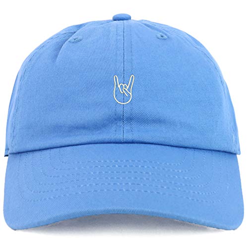 Trendy Apparel Shop Youth Rock On Logo Adjustable Soft Crown Baseball Cap