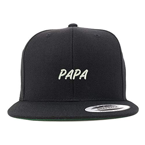 Trendy Apparel Shop Papa Structured Flatbill Snapback Cap