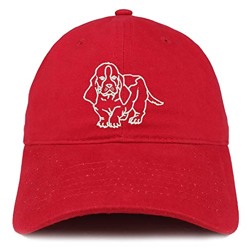 Trendy Apparel Shop Basset Embroidered Unstructured Cotton Dad Hat