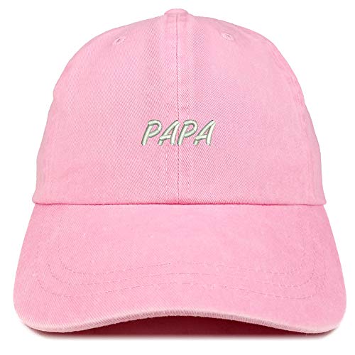 Trendy Apparel Shop Papa Embroidered Washed Low Profile Cap