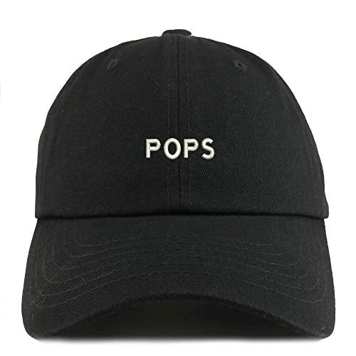 Trendy Apparel Shop Pops Embroidered Solid Adjustable Unstructured Dad Hat