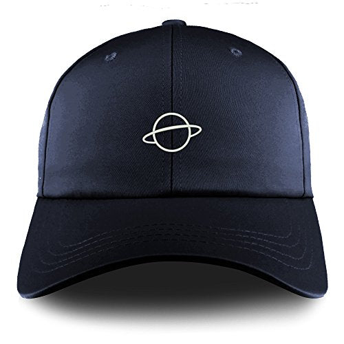 Trendy Apparel Shop Planet Embroidered Structured Satin Adjustable Cap