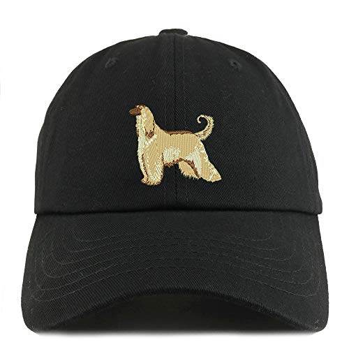 Trendy Apparel Shop Afghan Hound Dog Embroidered Low Profile Soft Cotton Dad Hat Cap