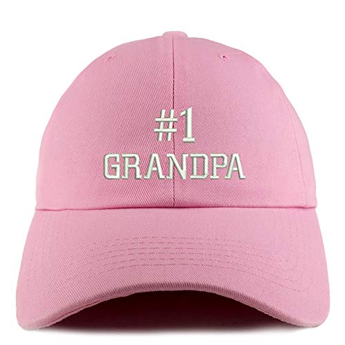 Trendy Apparel Shop Number 1 Grandpa Solid Adjustable Unstructured Dad Hat