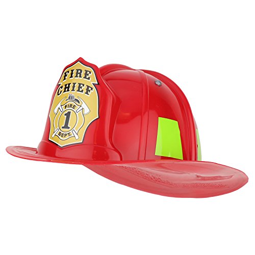 Trendy Apparel Shop Youth Size Junior Fire FD Adjustable Costume Helmet