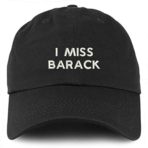 Trendy Apparel Shop Youth I Miss Barack Unstructured Cotton Baseball Cap