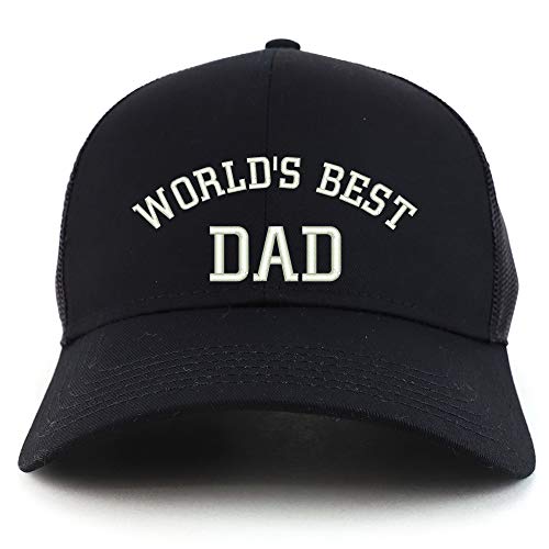 Trendy Apparel Shop World's Best Dad Structured High Profile Trucker Cap