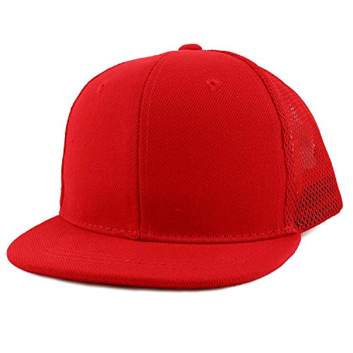 Trendy Apparel Shop Infant to Toddler Size Structured Flatbill Mesh Cap