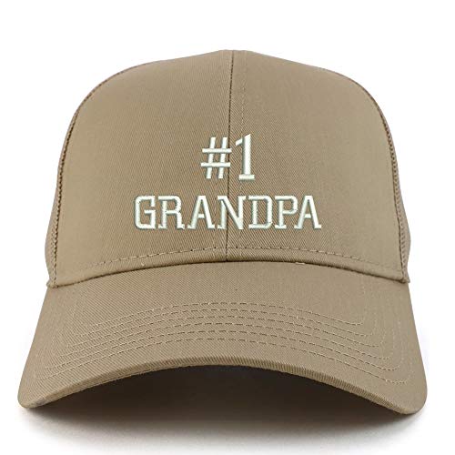 Trendy Apparel Shop Number 1 Grandpa Structured High Profile Trucker Cap