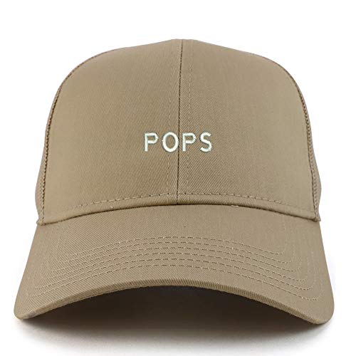 Trendy Apparel Shop Pops Embroidered Structured High Profile Trucker Cap