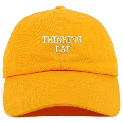 Trendy Apparel Shop Youth Thinking Cap Adjustable Soft Crown Baseball Cap