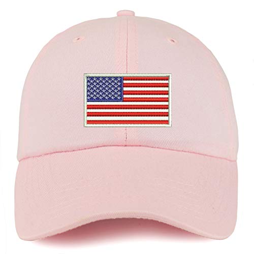 Trendy Apparel Shop Youth White American Flag Unstructured Cotton Baseball Cap