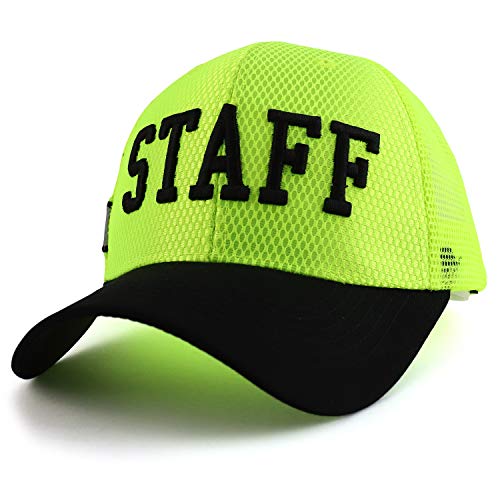 Trendy Apparel Shop Law Enforcement Staff Neon Color Mesh Trucker Cap - Neon Green