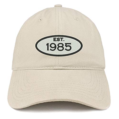 Trendy Apparel Shop Established 1985 Embroidered 36th Birthday Gift Soft Crown Cotton Cap