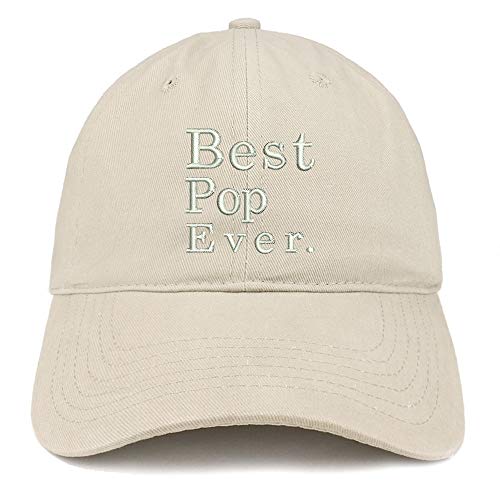 Trendy Apparel Shop Best POP Ever Embroidered Soft Crown 100% Brushed Cotton Cap